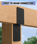 8 Pack 3x5 Z Brackets Post To Beam Support Heavy Duty Carbon Steel Double Angle Channel Bracket for timber connection
