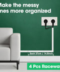 No Screw Needed Cord Hider Kit For Walls 58 Inch Cable Covers To Hide Wires Paintable Self Adhesive Wire Organizer Easy