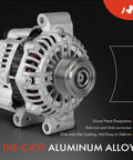 Alternator Replacement For Mazda MPV 2000 2001 2.5L V6, 12V 100A Output, 6-Groove Pulley, Clockwise Rotation, Beefed-Up Power