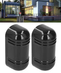 Infrared Beam Alarm System With Photoelectric Motion Detector For Homes And Villas Factories And Schools Tough Security Sensor With 100m Range And Smart Animal Detection To Avoid False Alarms shown in garden installation