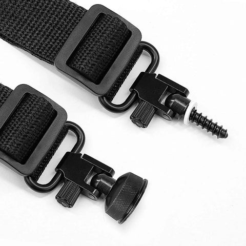 Close-up of 12 Gauge Sling Mount Kit for 870 Express Shotguns with Cap Swivel Adapter and Quick Detach Base, all-steel design