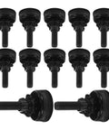 15Pcs Heavy Duty Furniture Levelers Replacement Metal Leveling Feet For Stable Installations On Uneven Floors, Eliminating Wobble, Vibration, And Noise With Smooth, Quiet Performance., black metal leveling feet set with threaded screws