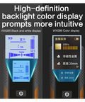 Display of Versatile 3 In 1 Wall Scanner And Stud Finder showcasing black and white and color screens for real-time data.