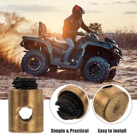Clutch Line Core Clamp Kit, 20 Pcs Metal Throttle Cable Nipples, Universal Fit For Motorcycle And Scooter, Adjustable Design