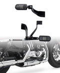 Harley Sportster Mid Control Kit With Peg Levers And Linkage Hardware Complete Mounting Set For 2004 2013 XL Models 1200C 1200R 1200L 1200N 1200X And 883 883L 883R Direct Bolt On Installation For Easy Fit And Secure Ride, black steel mid controls