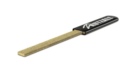 Heavy Hitter Flat Hand Rasp With Tungsten Carbide Coating And Ergonomic Soft Grip Handle For Workhorse Woodworking Shaping And Smooth Multidirectional Cutting 11 Inch Length, featuring tungsten carbide abrasive teeth.