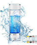 Hydrogen Water Bottle Generator Portable Rechargeable Glass Bottle with Spe PEM Technology delivers 4100 PPB pure hydrogen