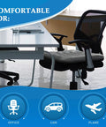 Office chair with Ultimate Comfort Office Chair Cushion With Breathable Air Mesh Non Slip Desk Chair Pad Grey