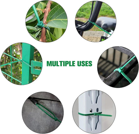 Heavy Duty Zip Ties Set 4 8 12 Inch Premium Nylon Cable Ties 100 Lb Tensile Self Locking UV Resistant Used In Various Applications