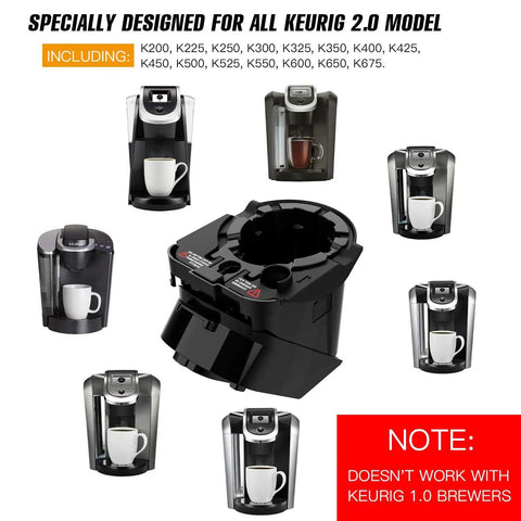 Full Assembly Replacement Pod Holder Needle Kit For All Keurig 2.0 Coffee Makers with compatibility details shown