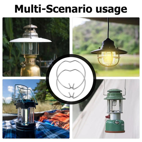 Bingche 40 Pcs Flush Mount Conversion Kit Clips for Drum Lampshade Silver Drill Organizer shown used with various lampshades in outdoor settings.