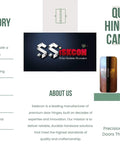 Brand overview for Ssiskcon, highlighting quality manufacturing and precision engineering for durable door hinges.