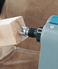 Morse Taper 2 Wood Lathe Live Center And Drive Center Set 4 Pc Cup Kit For Woodturning Arbor Compatible With Jet Nova Rikon Grizzly Lathes Ideal For Beginners And Pros Seeking Smooth Turning And Durable Support shown in use