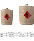 Heavy Duty Airtight Ceramic Kitchen Jar With Tight Seal For Fresh Rice Grains Coffee Beans Candy Snacks Solid Hella Spacious 20Kg Dry Food Storage Container in two sizes.