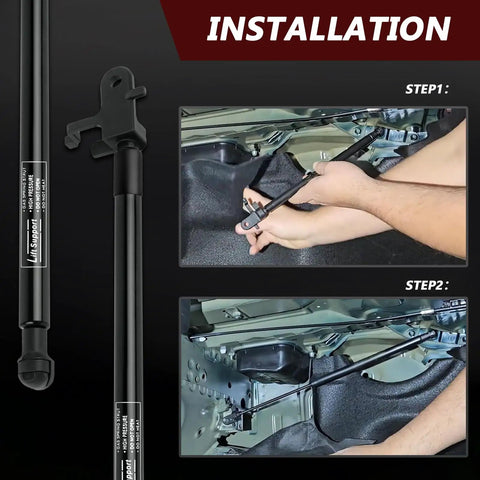 Installation steps for Heavy Duty Right Side Rear Trunk Deck Lid Lift Support Gas Strut Shock For Toyota Camry 2018 Through 2025.