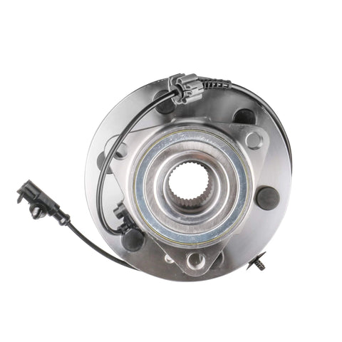 Front view of Beefy Front Wheel Bearing And Hub Assembly 515096X2 For Chevy GMC 4x4 Trucks And SUVs Including Silverado Tahoe