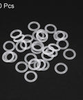 Silicone O Rings Kit 9.5mm OD 6.5mm ID 1.5mm Cross Section For Quick Fixes On Your Compressor Valves And Pipes White VMQ Gasket Pack Of 30