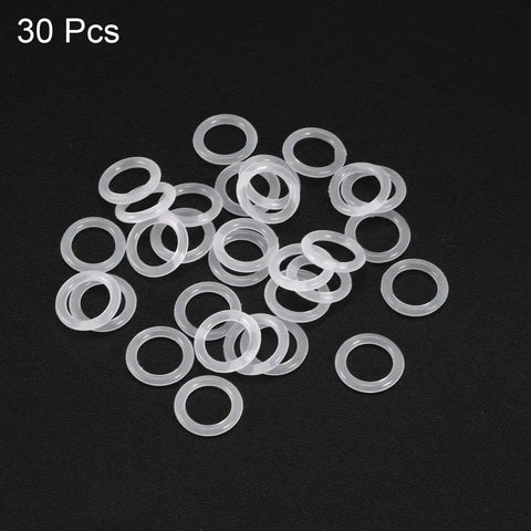 Silicone O Rings Kit 9.5mm OD 6.5mm ID 1.5mm Cross Section For Quick Fixes On Your Compressor Valves And Pipes White VMQ Gasket Pack Of 30
