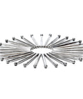 30 Piece Ball Shape Diamond Burr Set For Rotary Tools arranged in a circular display, showing metal shanks and diamond-coated tips.