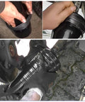 Mechanic using CV Boot Installation Tool Expander Cone For Easy Universal Fit, Smooth Plastic Construction, 110mm Bottom Diameter