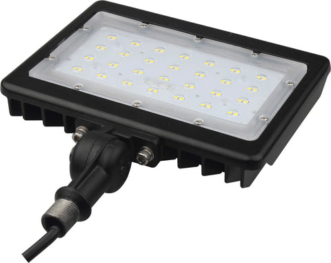 Six Pack Durable Led Outdoor Flood Lights Bringing Hella Serious Visibility To Any Space With Dependable 50 Watt Daylight Power And Vintage Bronze Casing Built For Smooth Patio Yard Garage Lot Mounting.