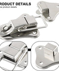 Hasp Latch Kit For Jewelry Boxes And Wooden Chests Toggle Hasp Lock Hardware Padlock Ready Fastener in zinc alloy with screws