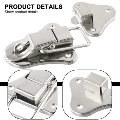 Hasp Latch Kit For Jewelry Boxes And Wooden Chests Toggle Hasp Lock Hardware Padlock Ready Fastener in zinc alloy with screws
