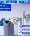 Bulk 50 Pack 130 Mini DC Motors With Wire Leads For Fans Robotics Drones Tiny Electronics 1V To 6V Type 130 Micro Motors