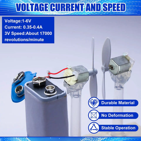 Bulk 50 Pack 130 Mini DC Motors With Wire Leads For Fans Robotics Drones Tiny Electronics 1V To 6V Type 130 Micro Motors