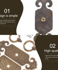 Antique Brass Cabinet Pull Handles 2 Pack With Screws For Cabinets And Wardrobes, decorative vintage hardware details