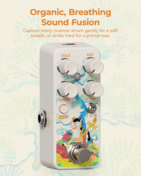 Image of South Zoo Dope Voice Synth Pedal For Triple Voice Polyphonic Guitar Synthesis with vibrant animal design and controls visible.