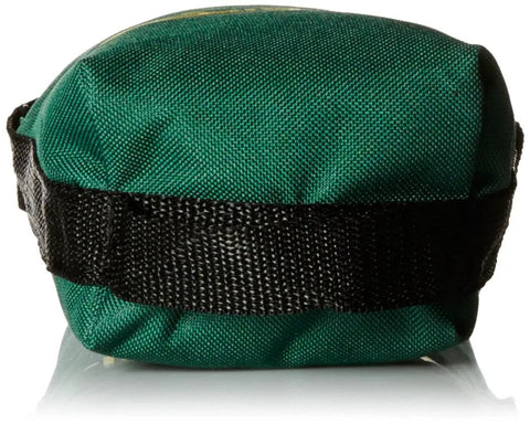 Close-up of Beefy Durable Water Resistant Lead Sled Weight Bag For Outdoor Range Sight In Shooting And Hunting with black handle.