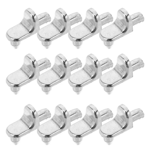 Glass Shelf Clips Durable Aluminum Alloy Adjustable Supports For Cabinets And Wood Shelving Silver Anti Oxidation 200pcs