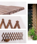 Expandable Wood Lattice Panels For Outdoor Decor 75 X 11.8 Inches Adjustable Fence Wall Garden Trellis Frame For Climbing