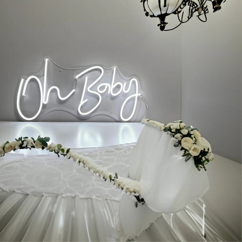 Neon Sign For Wall Decor With Dimmable Brightness And Reusable Light Up Message For Baby Shower, Birthday Party, And Wedding Vibe