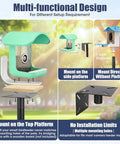 Beefy 79 Inch Bird Feeder Pole Stand For Outdoors Adjustable Steel Mounting Pole With 1 Inch Diameter Post showing installation options