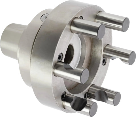 Pro Gear 5C Collet Chuck With Five Inch Jaw Range And D1-6 Camlock Mount For Lathes Holding Tight As A Tick Heavy Duty Machine Shop Rig Precision Turning Kit With Chuck Key Included