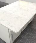 Top view of Heavy Duty 42 Inch Double Sided Kitchen Island Countertop Bracket Built From Ribbed Aluminum For Real Tough Strength.