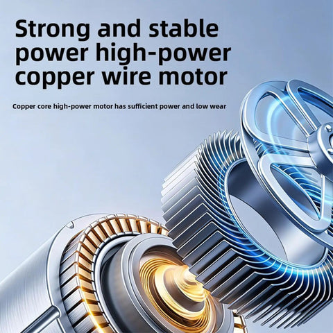 Hamwesh Mini Belt Sander With 100W Pure Copper Motor Cordless Bench Grinder motor close-up showcasing high-power copper wire design.