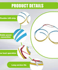 Two Pack LED Light Strip Kit for K2 Plus 3D Printer, flexible strip features, stable power connection, low heat operation
