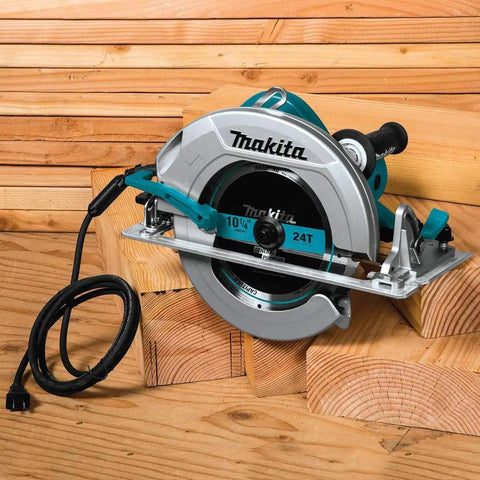 Ten And One Quarter Inch Circular Saw With Beefy 15 Amp Motor Delivers 4,300 RPM For Fast Clean Cuts Through Beams And Engineered Lumber