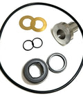 Heavy Duty Mechanical Seal Kit For QP3 Trash Pump Series Includes Seal And Sleeve Adjust Liners And O Ring For Quick Fix, parts laid out