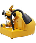 Boss Level Multi Functional Cutter Grinder Sharpener Bench Machine Drill Bit Refurbisher side view with adjustable head and light.