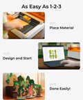 Ultra Dope 4 In 1 Craft Machine For Laser Engraving, Vinyl Cutting, Inkjet Printing, And Pen Drawing With 10W Laser steps