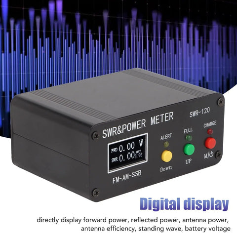 DIY Digital Power Standing Meter With Built In Rechargeable Battery You Can Take Anywhere 1.8MHz To 50MHz Range 120W SSB