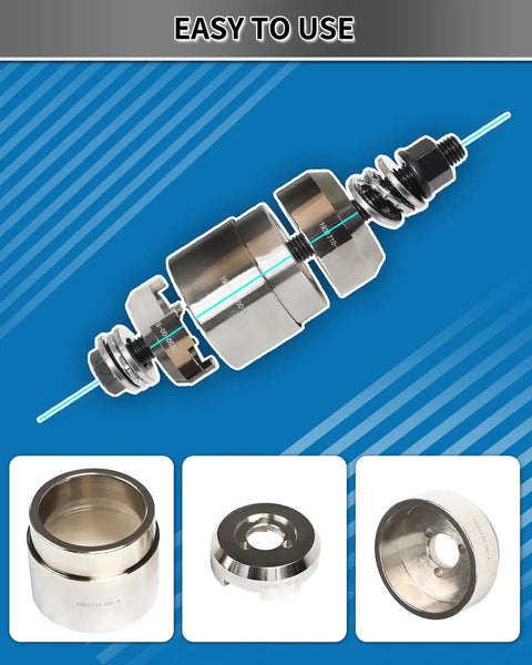 No Sweat Heavy Duty Drive Unit Bushing Press Kit Compatible With Tesla Model Y Includes Rock Solid Puller Bolt To Smoothly Extract And Install Suspension Bushings Without Greasy Hammers Or Pry Bars For Straightforward Weekend Garage Fixes