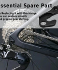 Heavy Duty Derailleur Hanger Replacement 2 Pack for MTB and Road Bikes shown with bike gear system