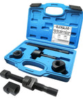 Dual Wheel Separator Tool Set With 11 Threads One Piece Pusher Hub Removal Kit in blue case
