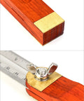 Badass 9 Inch Stainless Steel T Bevel Gauge Angle Finder with wooden handle and brass clamp for precise angle measurement.