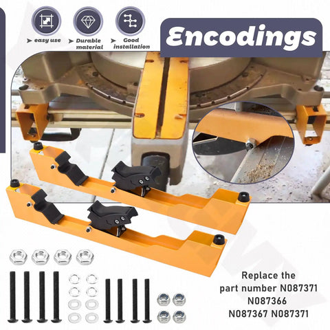 Heavy Duty Miter Saw Mounting Brackets Kit With Lever Release Clips And Screws For DW723 DWX723 DWX724 DWX725 DWX725B